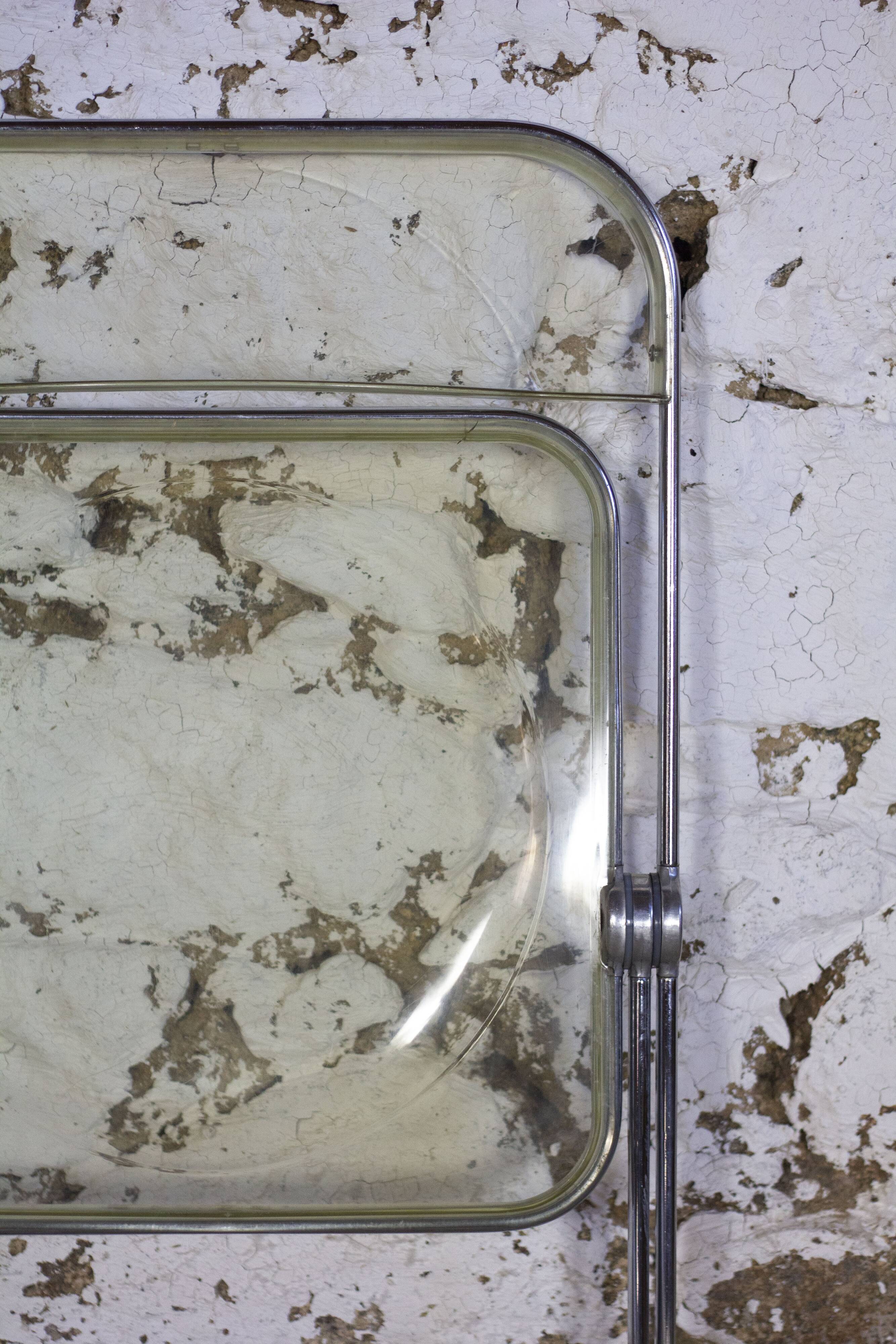 Folded chair by Giancarlo Piretti for Anonima Castelli, 1970