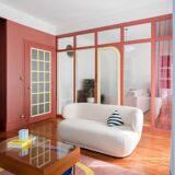 Tufted wool rug autumn vibes handmade 120 x 180 cm