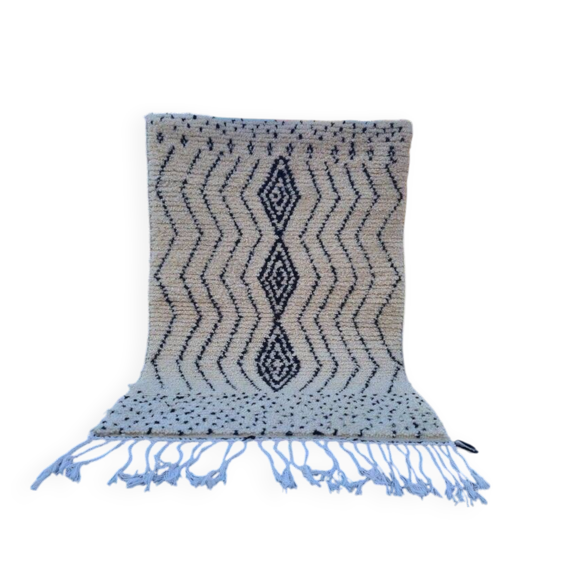 Handmade pure wool rug, size 150/250 cm.