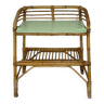 Vintage rattan bedside table
