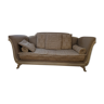 Wooden sofa and rags