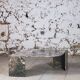 Table basse en marbre forme oeil par Roche Bobois, 1970