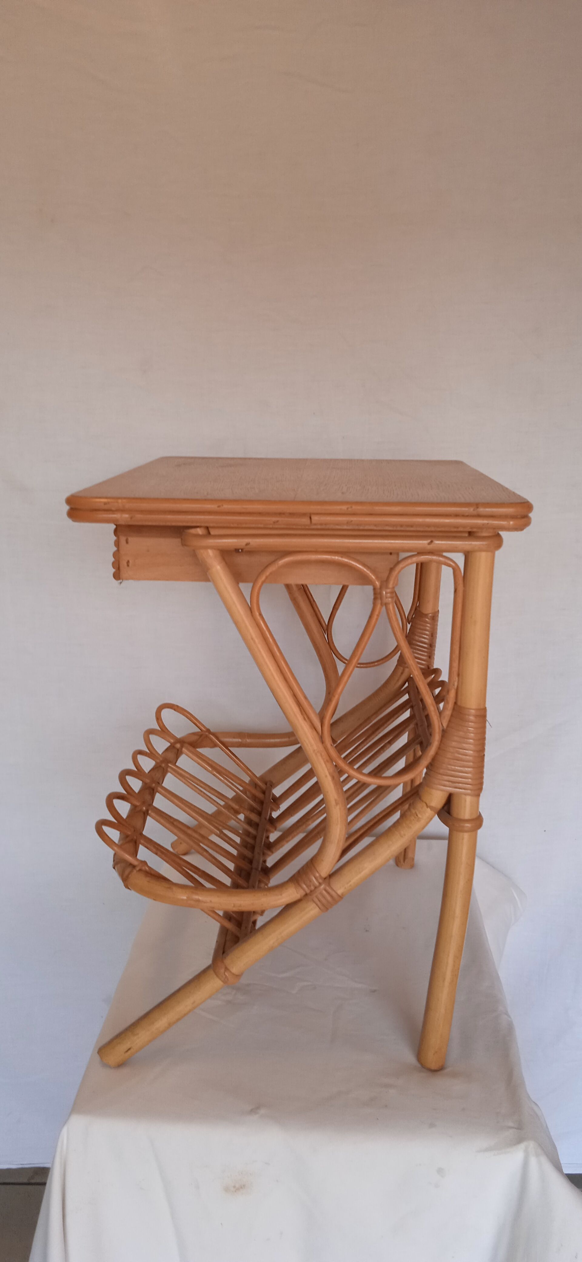 Rattan bedside