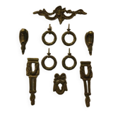 Set of bronze furniture fittings