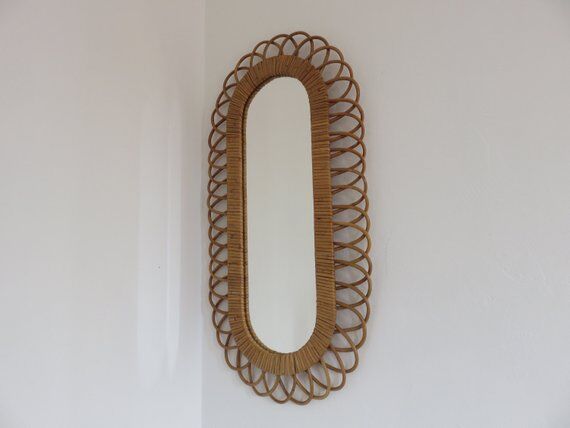 Rattan mirror  60/70 - 80x80cm