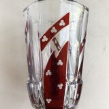 Bohemian glass vase