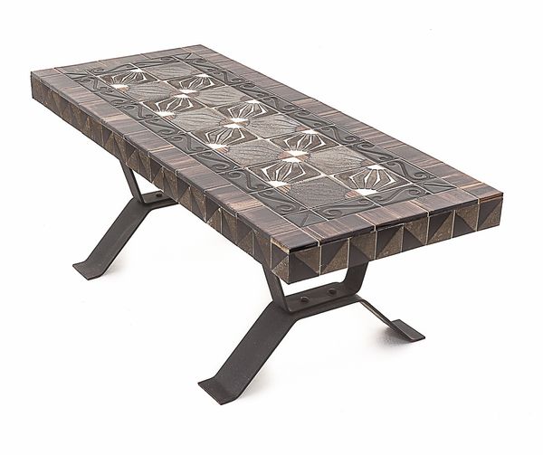 Duo de tables en fer forgé