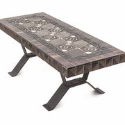 Duo de tables en fer forgé