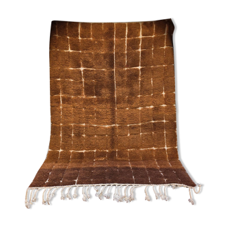 Beni Ouarain Berber rug brown 238 x 148 cm