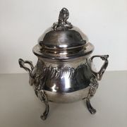 Tea service and silver metal coffee