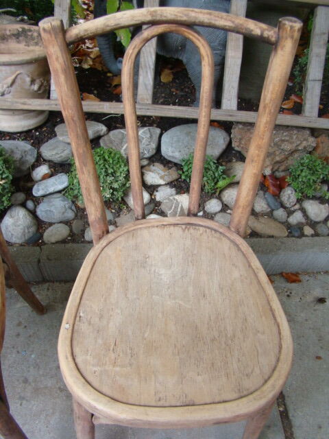 Lot of three old bistro chairs