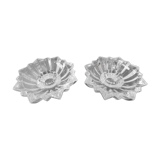 Paire de bougeoirs anciens en cristal