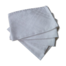 Set of 5 napkins in white cotton 45 x 45 cm