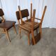 Vintage STOL Kamnik Dining Chair: 1970s Yugoslavian Mid-Century Leather Bis