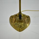 Brass Glass Vintage Table Lamp Style Vienna Secession, 1930s, Austria