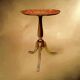 Small Florentine side table with painted top – Italy, mid-century