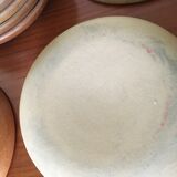 Vintage enamelled sandstone dessert plates