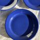 Set of 12 vintage blue ceramic plates D23