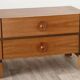 Pair of vintage wooden bedside tables, 1970s