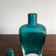 Italian venini murano blue glass bottle incisi serie 1981