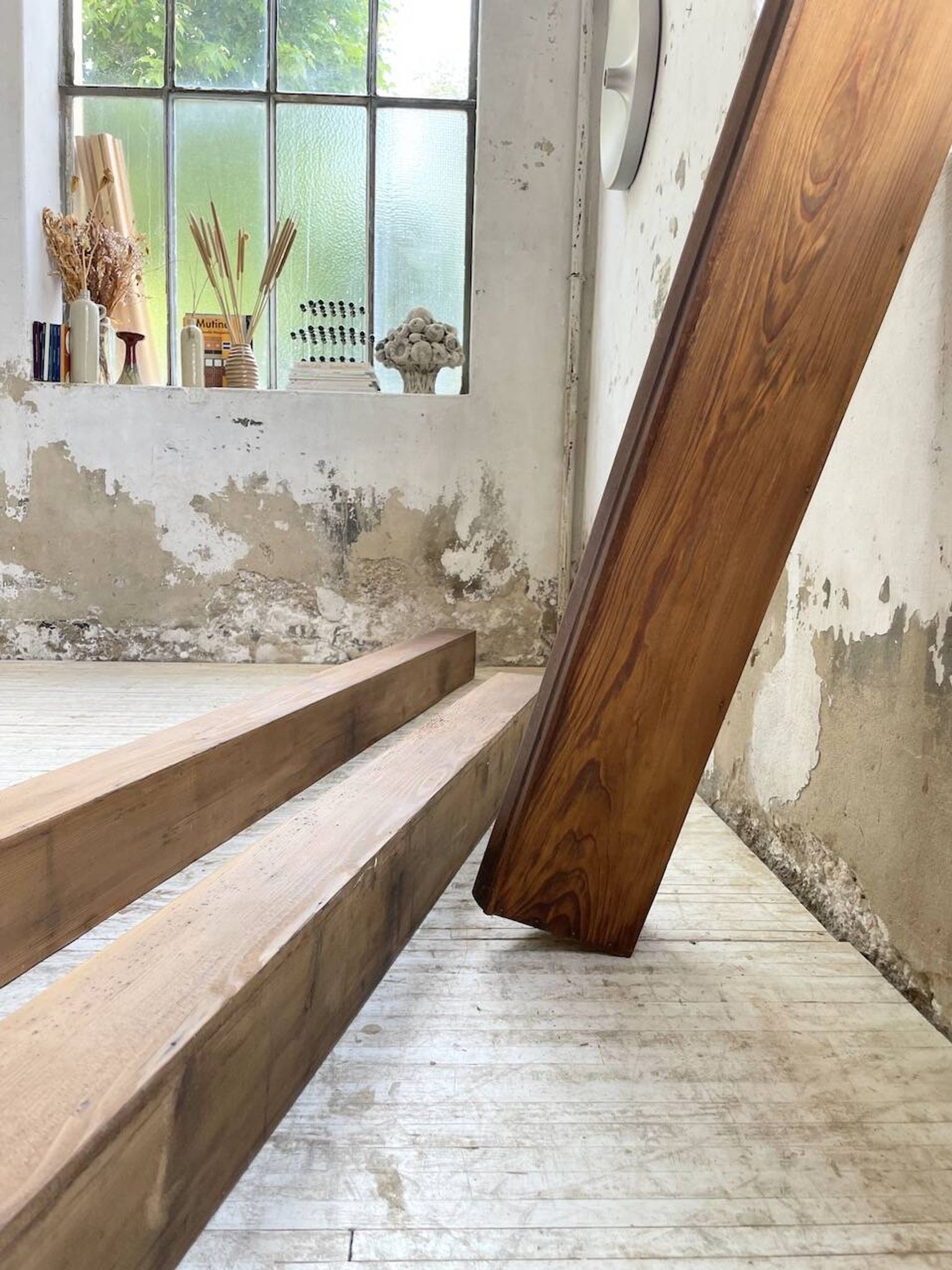 XL wooden wall storage