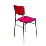 Red/purple patchwork chairs duo