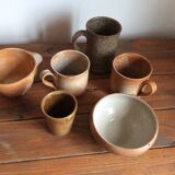 Set of stoneware cups