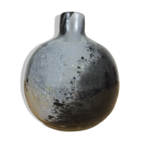 Vase boule polychrome en verre soufflé
