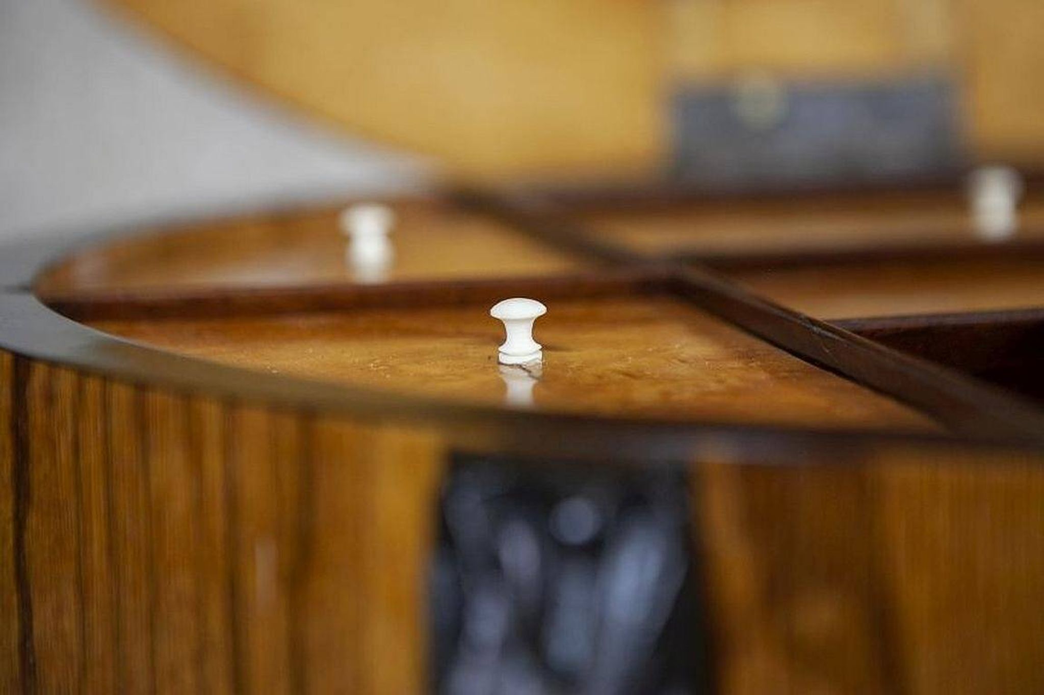 Inlaid Sewing Table in Various Woods, 1890s