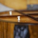 Inlaid Sewing Table in Various Woods, 1890s