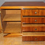 Art Deco period chest of drawers in walnut around 1930