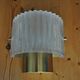 Scandinavian wall lamp, glass and brass, Carl Fagerlund, Sweden, 1965