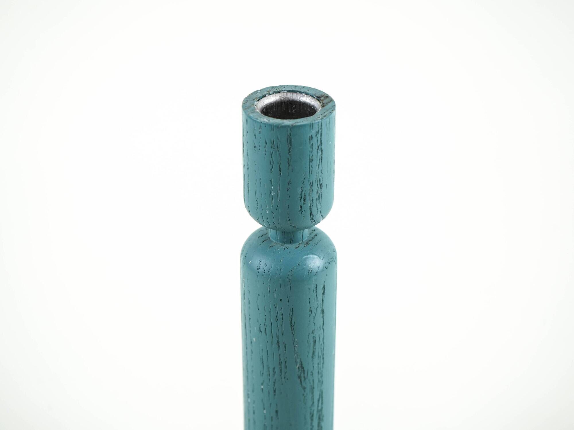 Wooden candlestick by Normann Copenhagen with geometric base, Danish design