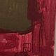 Abstract painting, acrylic on plywood