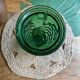 Vase en Verre Vert d'Empoli Italie