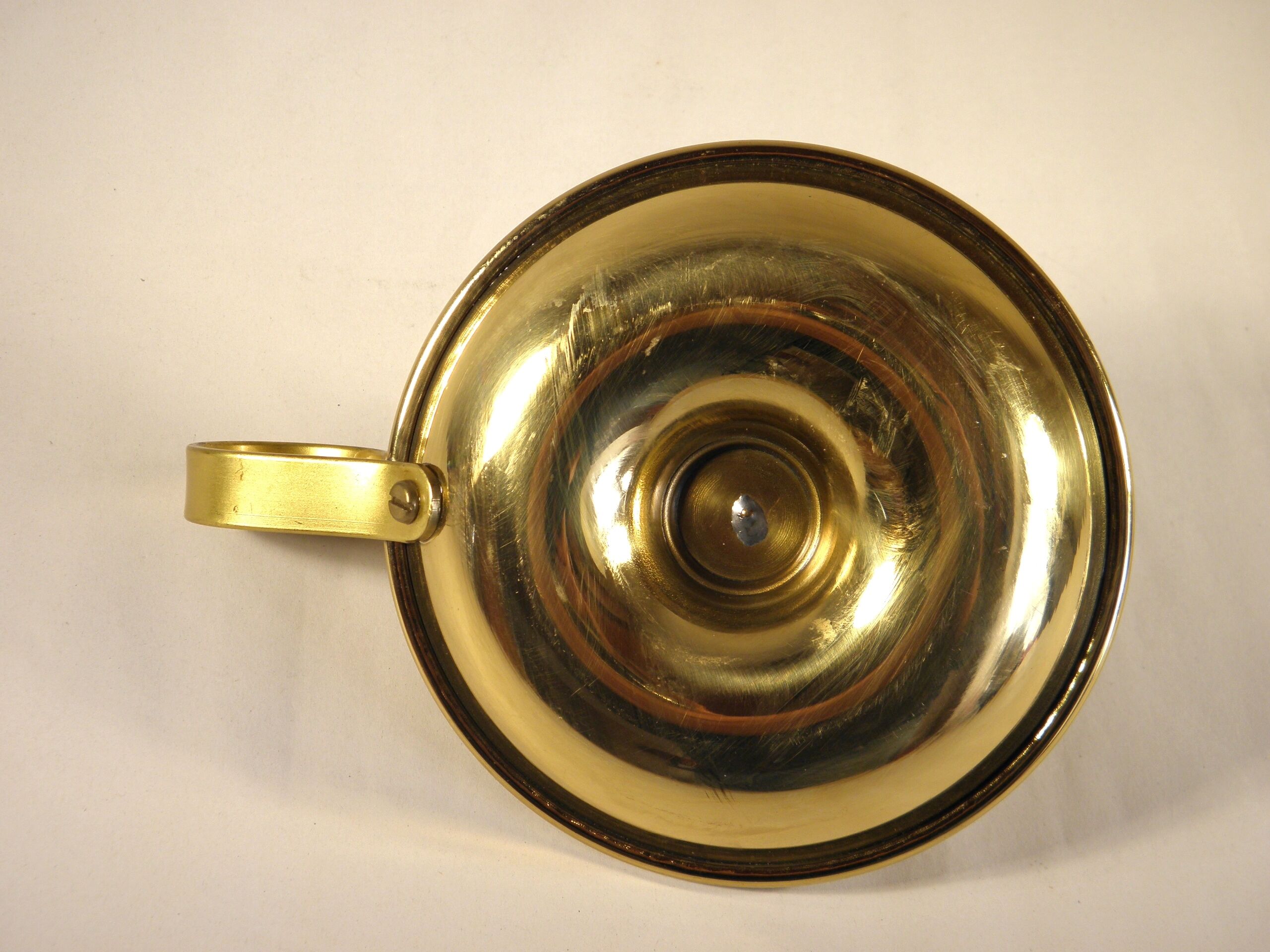 Gilded brass candlestick