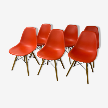 Set of 6 chairs DSW charles & Ray Eames Edition Vitra