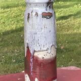 superb flared roller vase signed Les Salicornes Van Duser Lesburgueres 34 cm