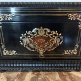 Complete liquor cellar Boulle Box Napoleon III Box Marquetry XIX century
