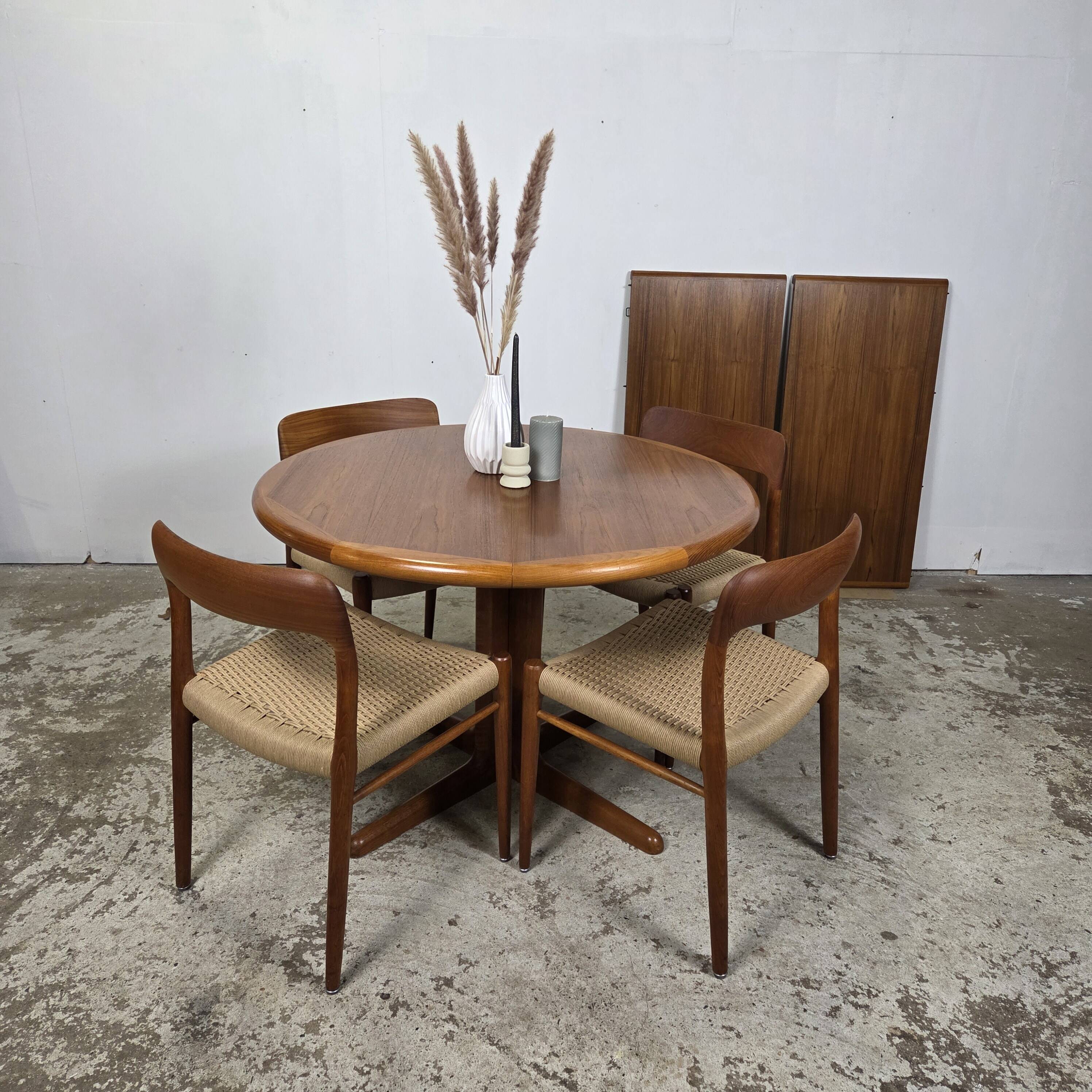 Table extensible danoise vintage des années 1960 de Korup Stolefabrik