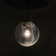 Vintage glass pendant light, Kamenický Šenov, 1970s.
