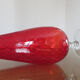Italy 60s 70s red glass vase