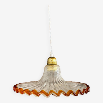 Vintage opaline pendant light