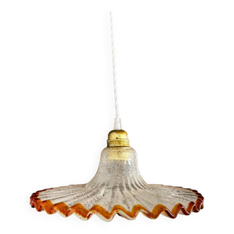 Vintage opaline pendant light