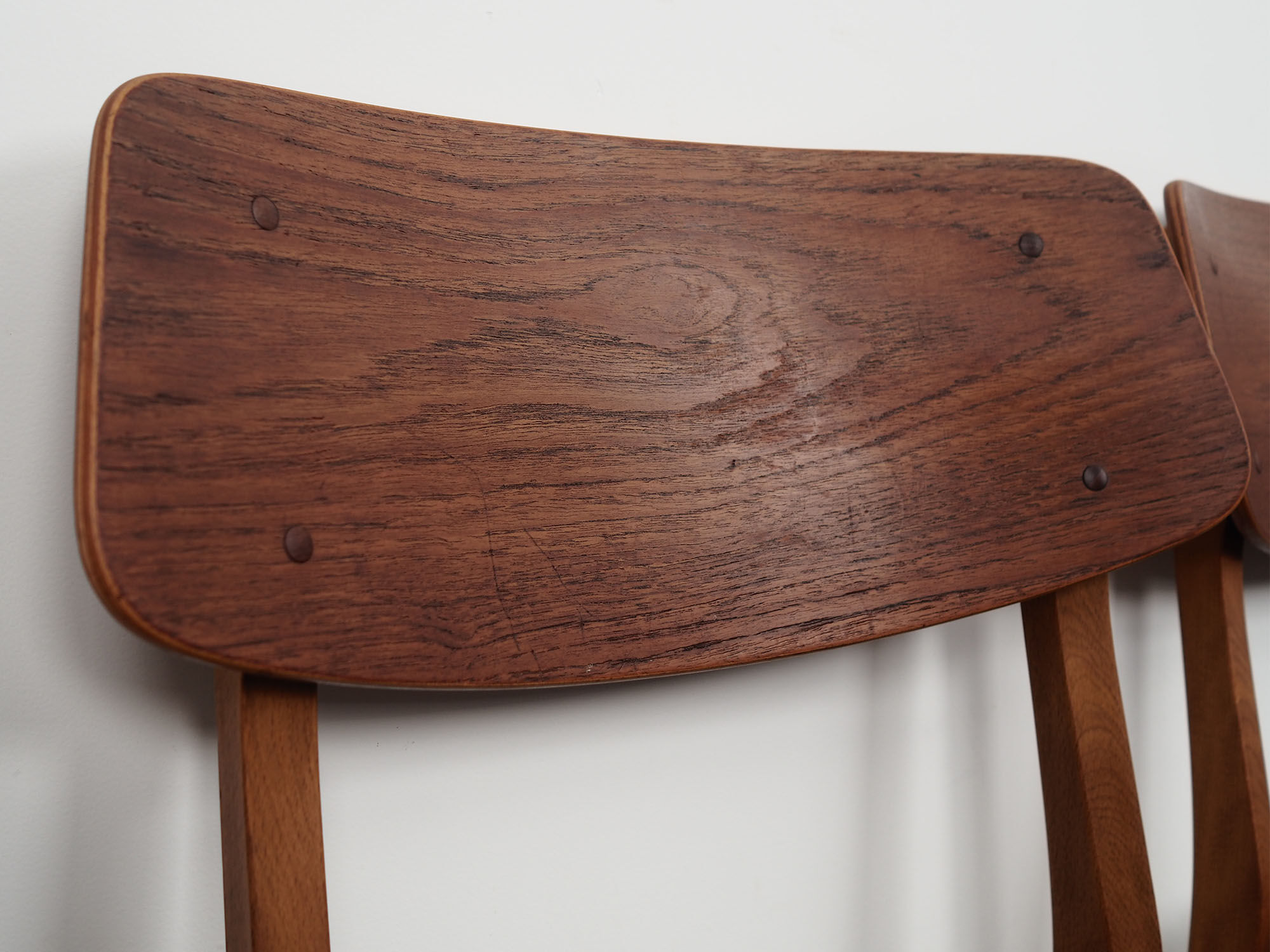 Set of four teak chairs, Danish design, 1960s, production: Denmark