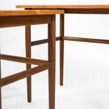 Set of 3 nest tables by Johannes Andersen for Silkeborg, 1960s, Denmark