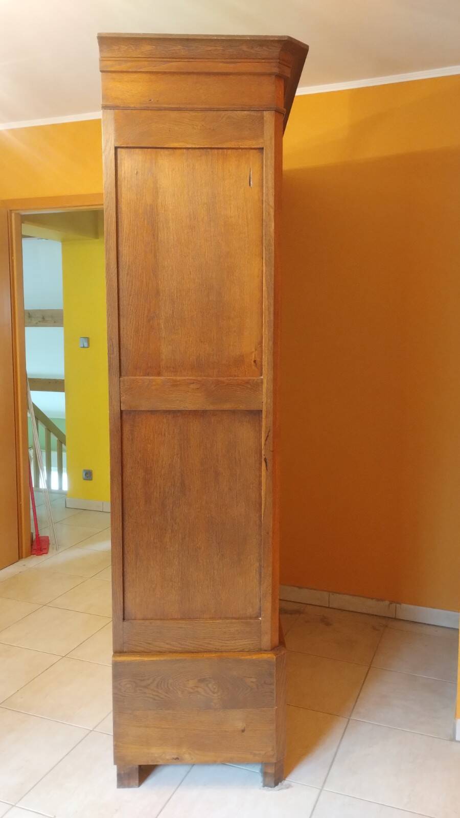 Vintage solid wood wardrobe