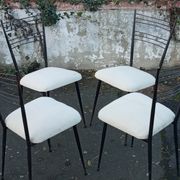 Four chairs by Colette Gueden reupholstered from the 1950s/60s.