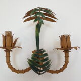 Vintage bamboo wall lamp