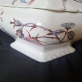 Antique porcelain tureen "Vieux Paris", 19th century, with shaped handles